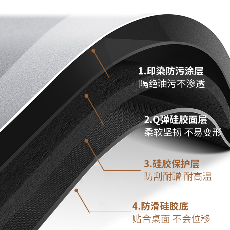 日式暖桌垫硅胶餐l桌布轻奢高级感防水防油防烫免洗皮革茶几垫台