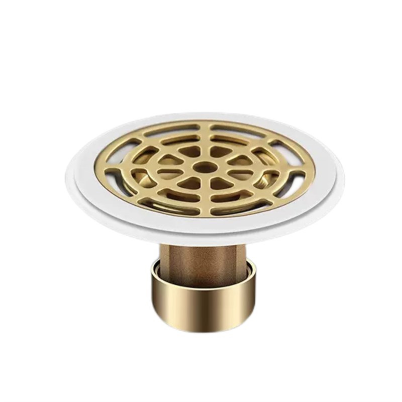 地漏防臭器卫生间通用下水管排水E口毛发过滤网返臭全铜内芯盖