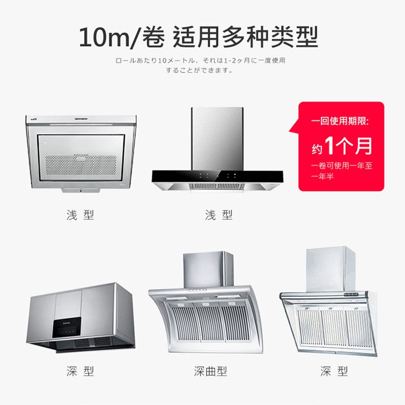 家用吸油烟机过滤膜厨房防油x烟贴纸抽油烟机过滤网吸油防油网