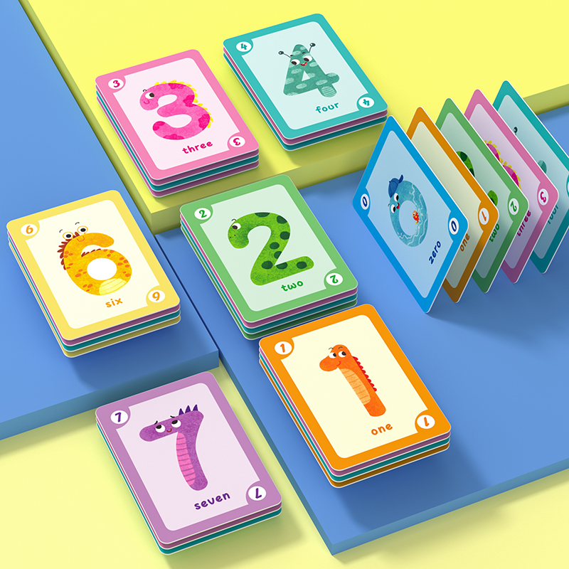 阔步2-6岁学数学数字卡片
