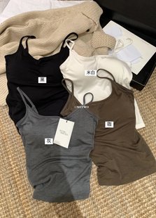 遮副乳带胸垫吊带女2023 料子太舒服了 METWO早秋必囤 磨毛背心