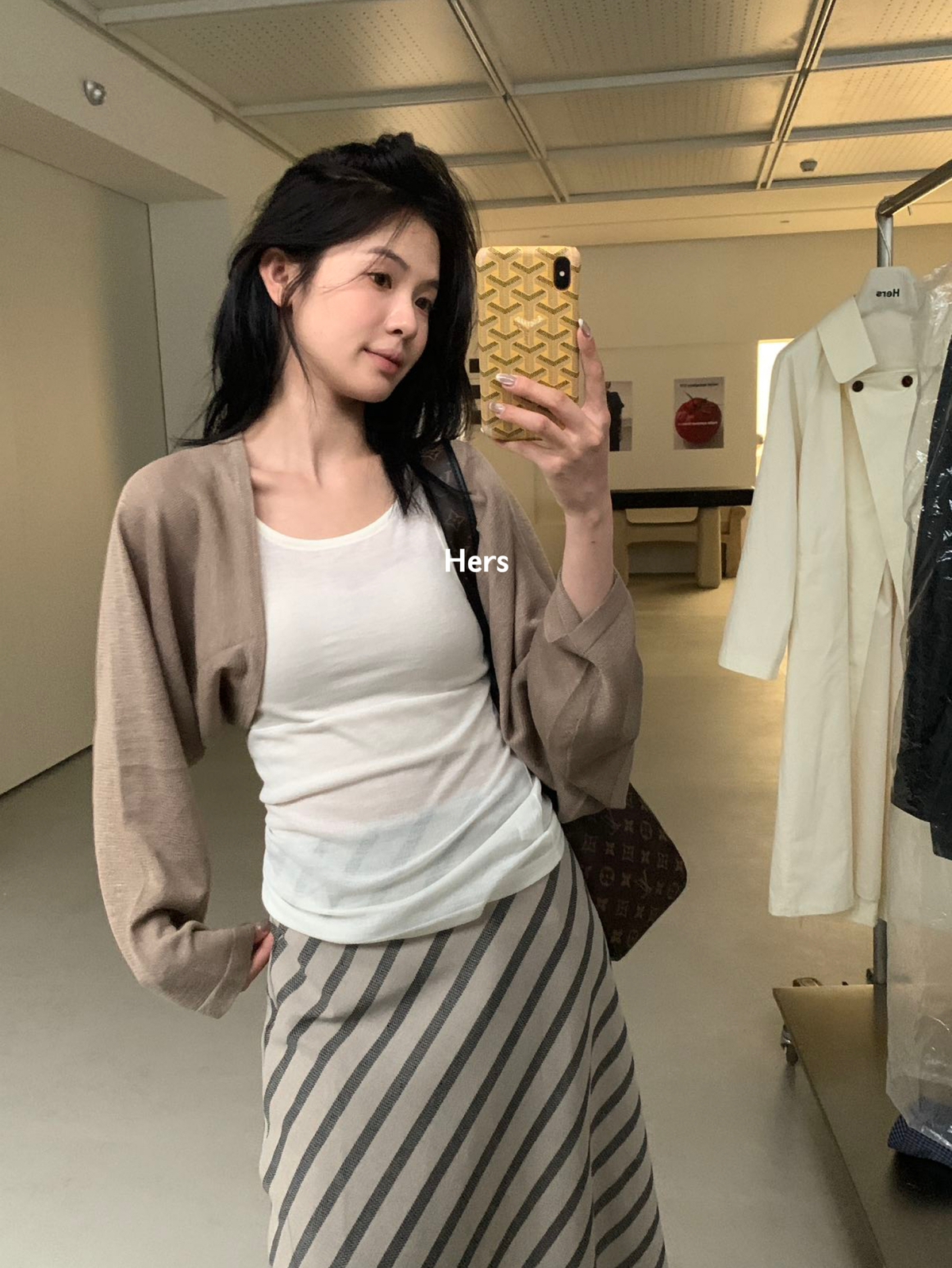 一勺甜 hers物理防晒薄款针织开衫女 21080