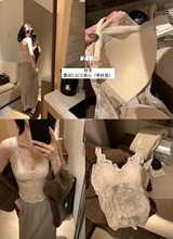 METWO 2231#蕾丝叠穿!内搭小宝贝女2025带胸垫内衣文胸吊带打底