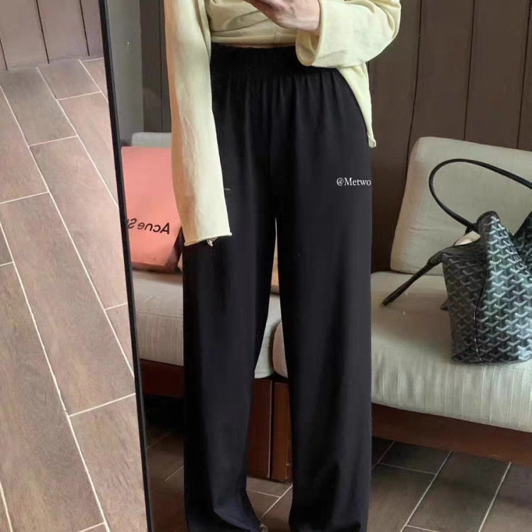 METWO牛逼人物！筷子裤女夏季2024新款高腰显瘦直筒休闲长裤20924