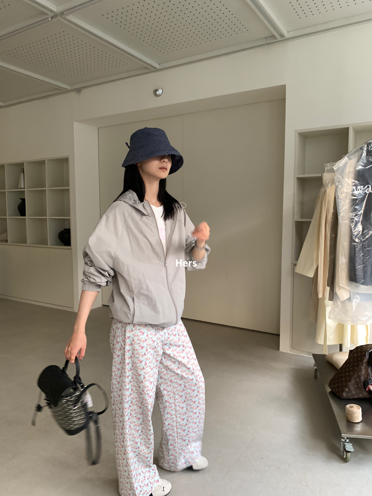 一勺甜 hers 户外轻运动感冲锋衣女宽松休闲百搭外套防晒衫 20803
