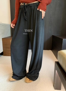 METWO软糯阔腿裤女 早秋新款懒人大长腿休闲裤宽松垂感直筒裤2075