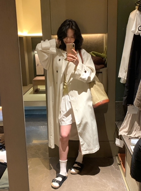 26年早春！【Hers】日常通勤大气调性长款立领风衣外套女80238