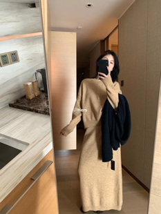 METWO 10527#高级慵懒感毛衣+半身裙套装女2024秋冬款百搭两件套