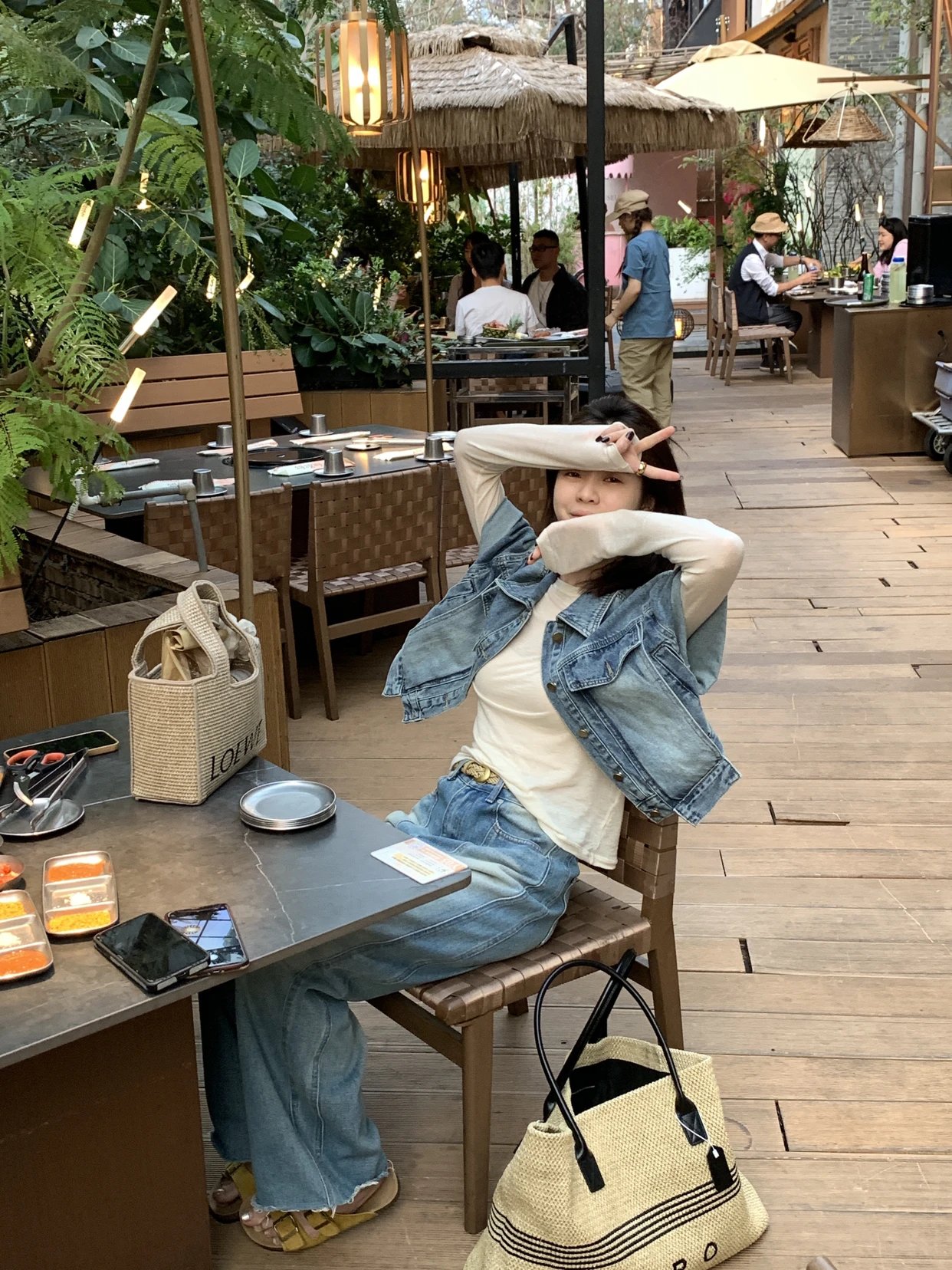 METWO 8743#短袖牛仔外套