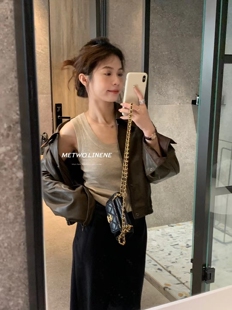 打底衫 一勺甜 针织背心女2025早秋宽松休闲无袖 超百搭 2053 hers