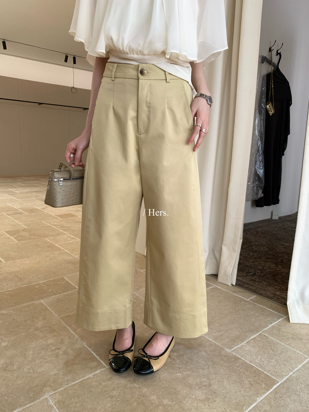 雅痞雅痞日系九分直筒休闲裤女