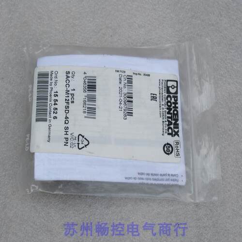 议价菲尼克斯连接器SACC-M12FSD-4Q SH PN 1554526