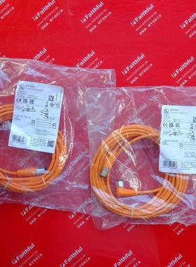 议价Ifm EVT050 易福门连接线 M12 4芯 公母头 5米