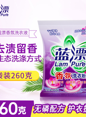 爆渍洗衣粉260g无磷去渍留香温和去污家用小包洁净不伤手洗实惠装