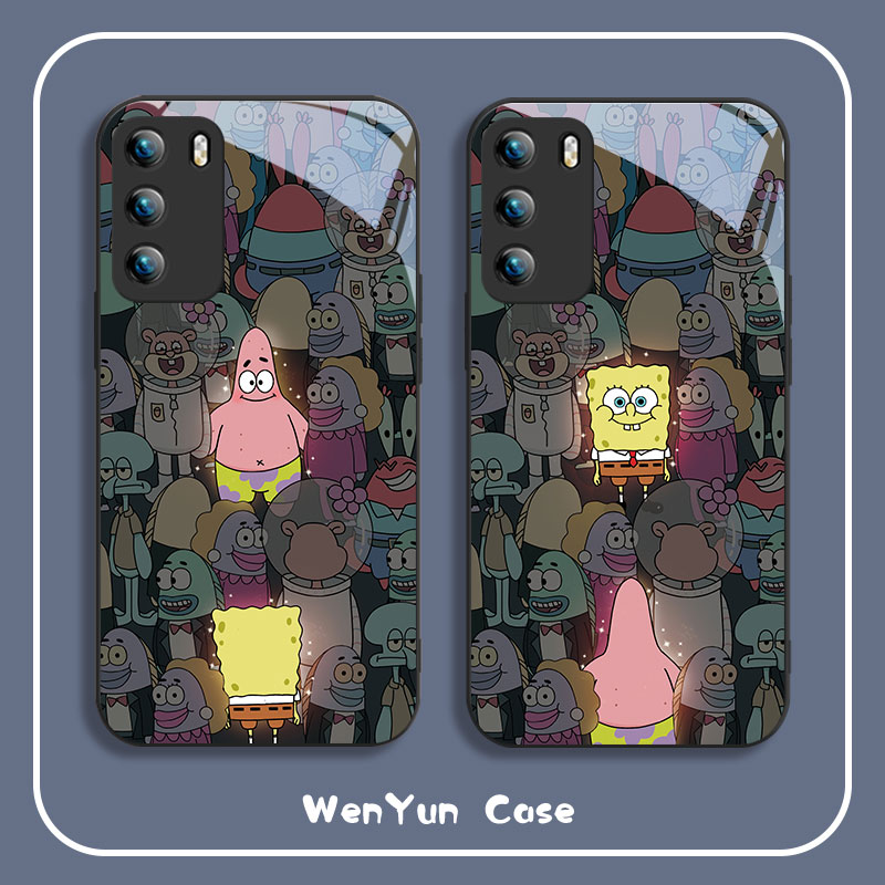 适用华为Mate50钢化玻璃创意硬壳