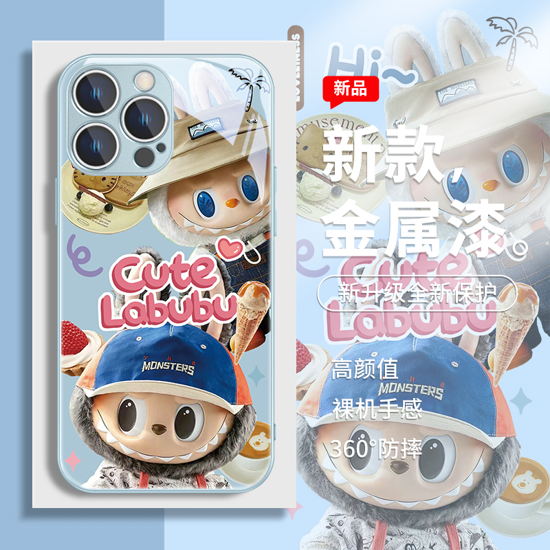 卡通适用苹果系列手机壳玻璃