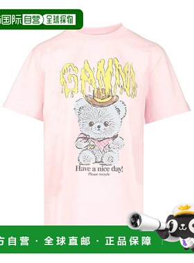 GANNI 女士T恤 A1050074868 SS2026 粉红色 