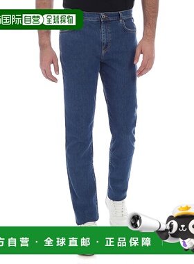 1h可退 MOSCHINO 男士休闲裤 031702251288 SS2019 深蓝色 Blue M