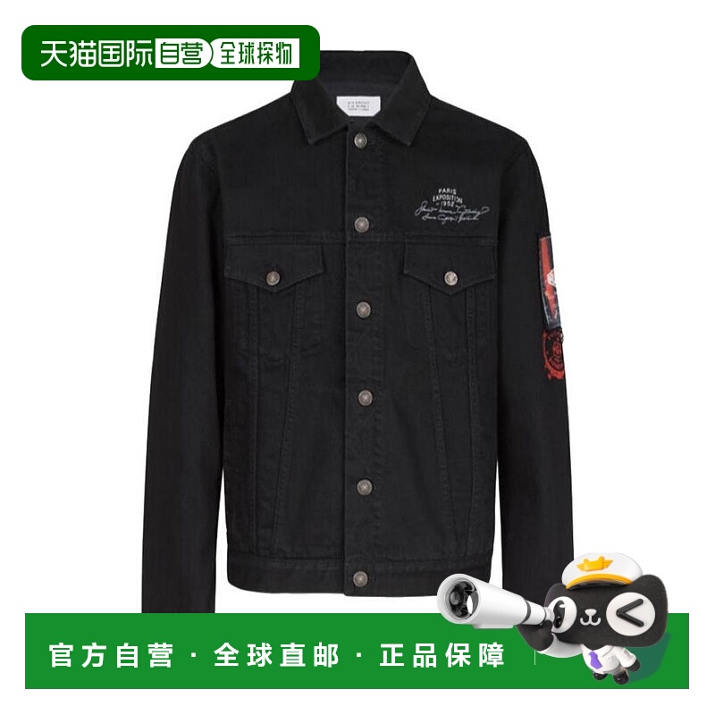 GIVENCHY 男士夹克 BM00MC50C3001 AW2020 黑色 长袖牛仔外套