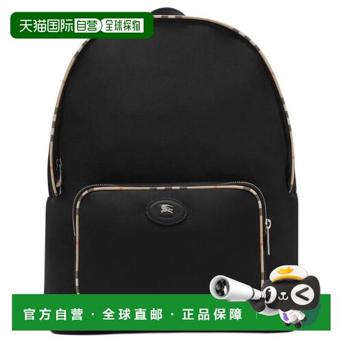 BURBERRY 男士双肩包 81275751 AW2026 黑色 Burberry博柏利 Chec