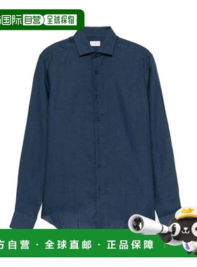 XACUS 男士衬衫 558ML11297004 SS2025 白色 `Classic` Long Slee