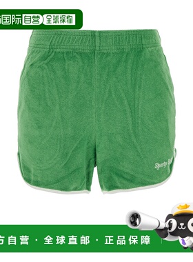 1h可退 潮奢 SPORTY & RICH 女士 標誌細節鬆緊帶短褲 SH010S408I