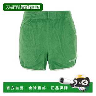 SPORTY RICH 女士 SH010S408I 1h可退 標誌細節鬆緊帶短褲 潮奢