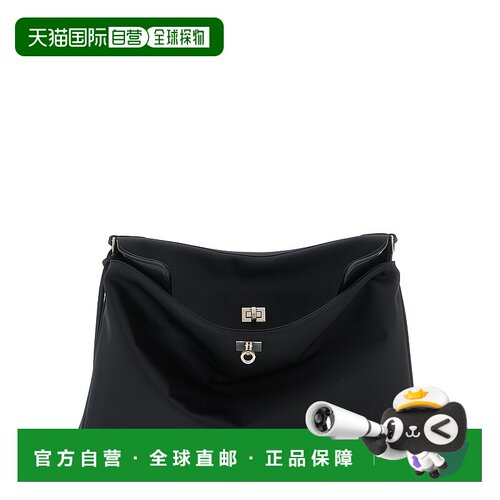 BALENCIAGA 男士手提包 8218872AB6F1000 AW2025 黑色斜挎包