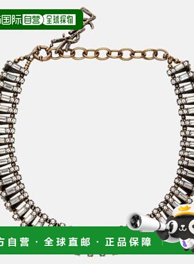 1h可退 潮奢 Saint Laurent 圣罗兰 女士 金字塔式水晶装饰项链