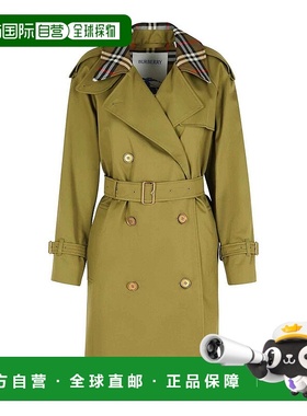 BURBERRY 女士连衣裙 8111166 SS2025 绿色 Short Green Cotton