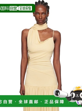 1h可退 潮奢 Tom Ford 汤姆 福特 女士 黄色 Asymmetrical Scarf