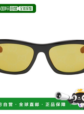 1h可退 潮奢 Gucci 古驰 男士 黑色 & 绿色太阳镜 GG1735S