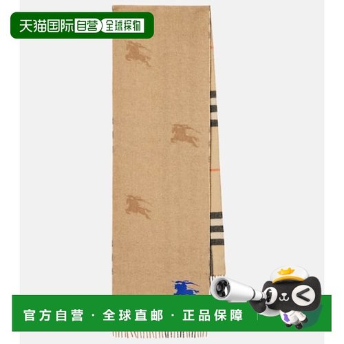 1h可退 潮奢 Burberry 巴宝莉 女士 EKD 格纹羊绒围巾