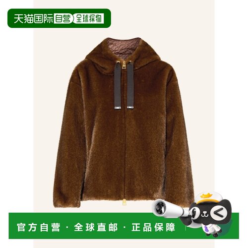 HERNO 女士夹克 100288890515000 CO 棕色 Faux fur jacket
