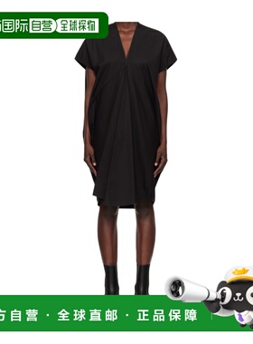 RICK OWENS 女士连衣裙 RP01E7556P09 SS2025 黑色 V领连衣裙