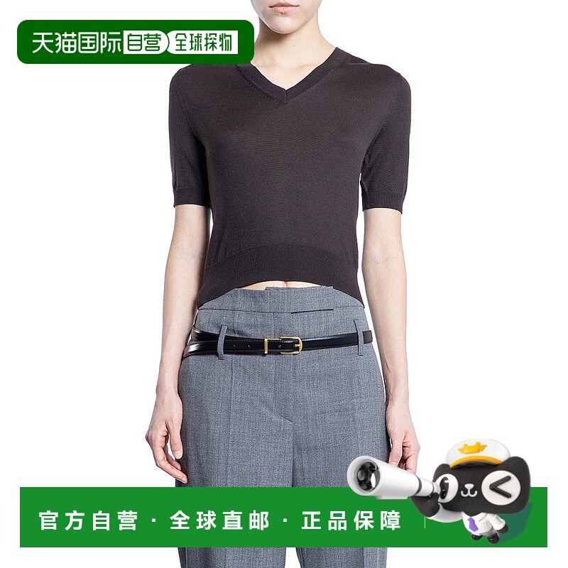 1h可退 PRADA 女士针织衫 P24M2R16SWF0324 SS2025 棕色 Prada Kn