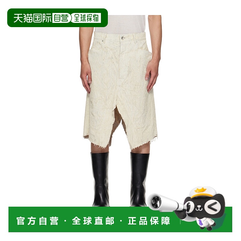 1h可退 RICK OWENS 男士休闲裤 RU02E1345MMC11 AW2025 白色