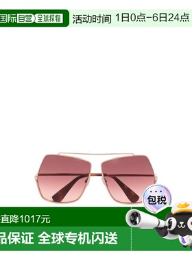 MAX MARA 女士眼镜 MM000628F SS2026 粉红色 几何框太阳镜