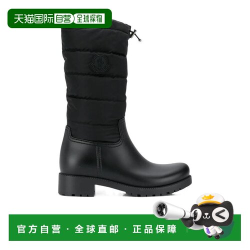 1h可退 奢淘 Moncler 黑色Ginette靴子 女 202430001AM9厚底鞋