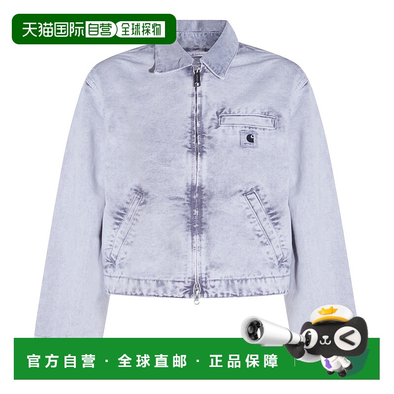 1h可退 潮奢 CARHARTT WIP 女士 浅蓝棉质休闲夹克 I03557000E5F