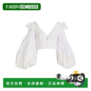 罗意威 LOEWE 女士 短款 S540Y07X36W 1h可退 剪口棉混纺上衣 潮奢