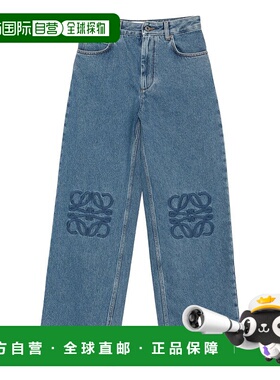 LOEWE 女士牛仔裤 S359Y11XEB5320 AW2025 蓝色直筒裤