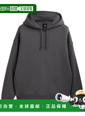 Y-3 男士卫衣 JZ0650 AW2025 灰色 图案连帽衫