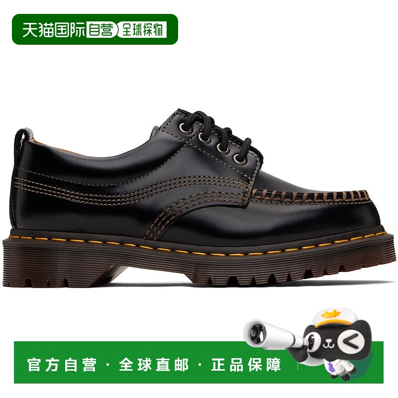 1h可退 潮奢 Dr. Martens 马丁大夫 男士 黑色 Leather Lowell 德