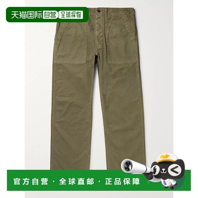 1h可退 潮奢 RRL 拉夫 劳伦RRL 男士 Cotton-Herringbone 裤子 78