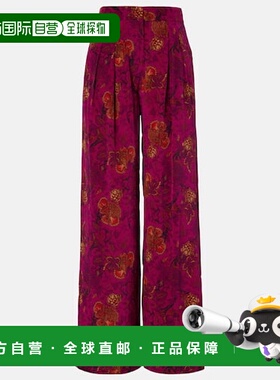 1h可退 潮奢 ULLA JOHNSON 女士 Aviva 真丝双绉阔腿裤