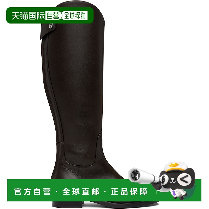 1h可退 潮奢 aeyde 女士 棕色 Hector 高筒靴 A11KB0628002003225