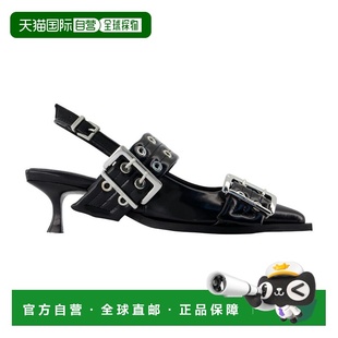 GANNI 女士高跟鞋 B1020092 SS2026 黑色 Ganni Feminine Buckle