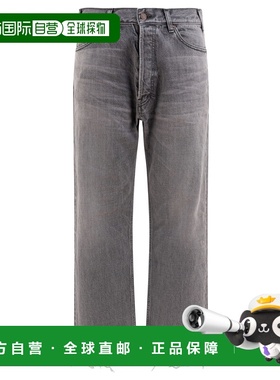 CELINE 男士牛仔裤 2N785444WFZL3 SS2025 灰色直筒裤