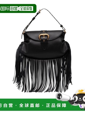 PINKO 女士斜挎包 102801A1W8Z99Q AW2024 黑色 流苏单肩包